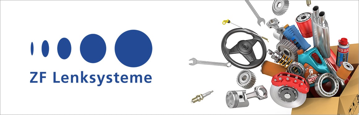 ZF LENKSYSTEME Styrning Katalog, som matchar Rattaxelknut och elektrisk styrservo för din bil
